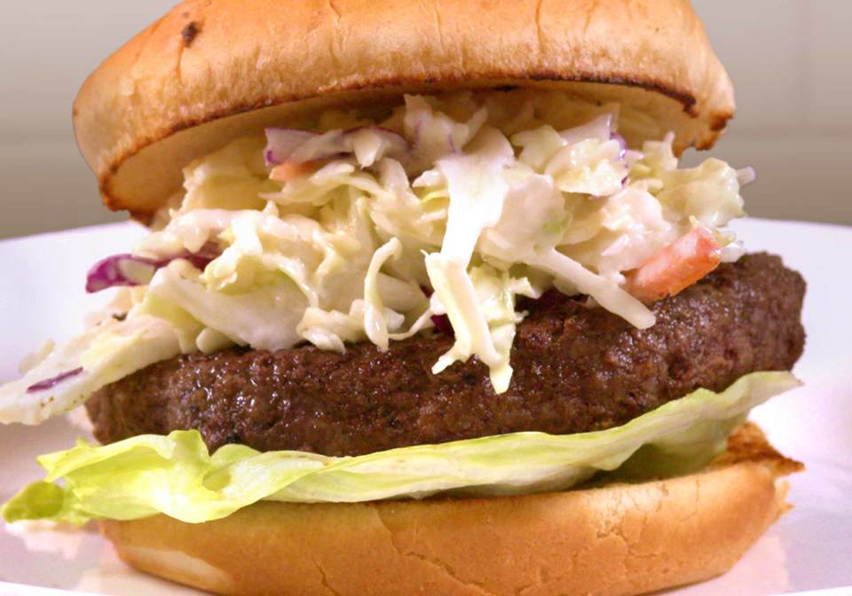 Classic Beef Burger with Coleslaw Innit